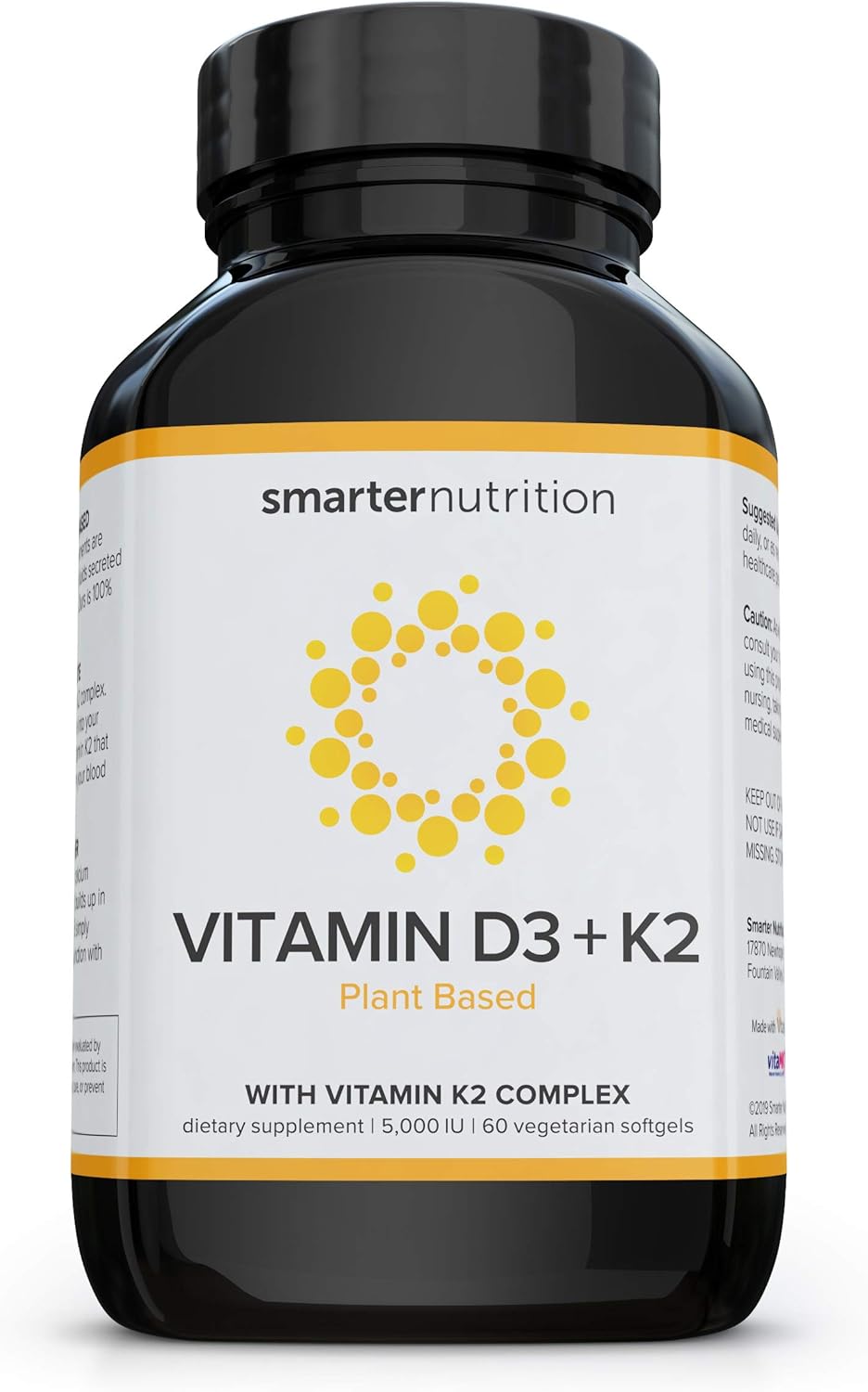 PlantBased Vitamin D3 Immune Support with Vegan K2 Complex