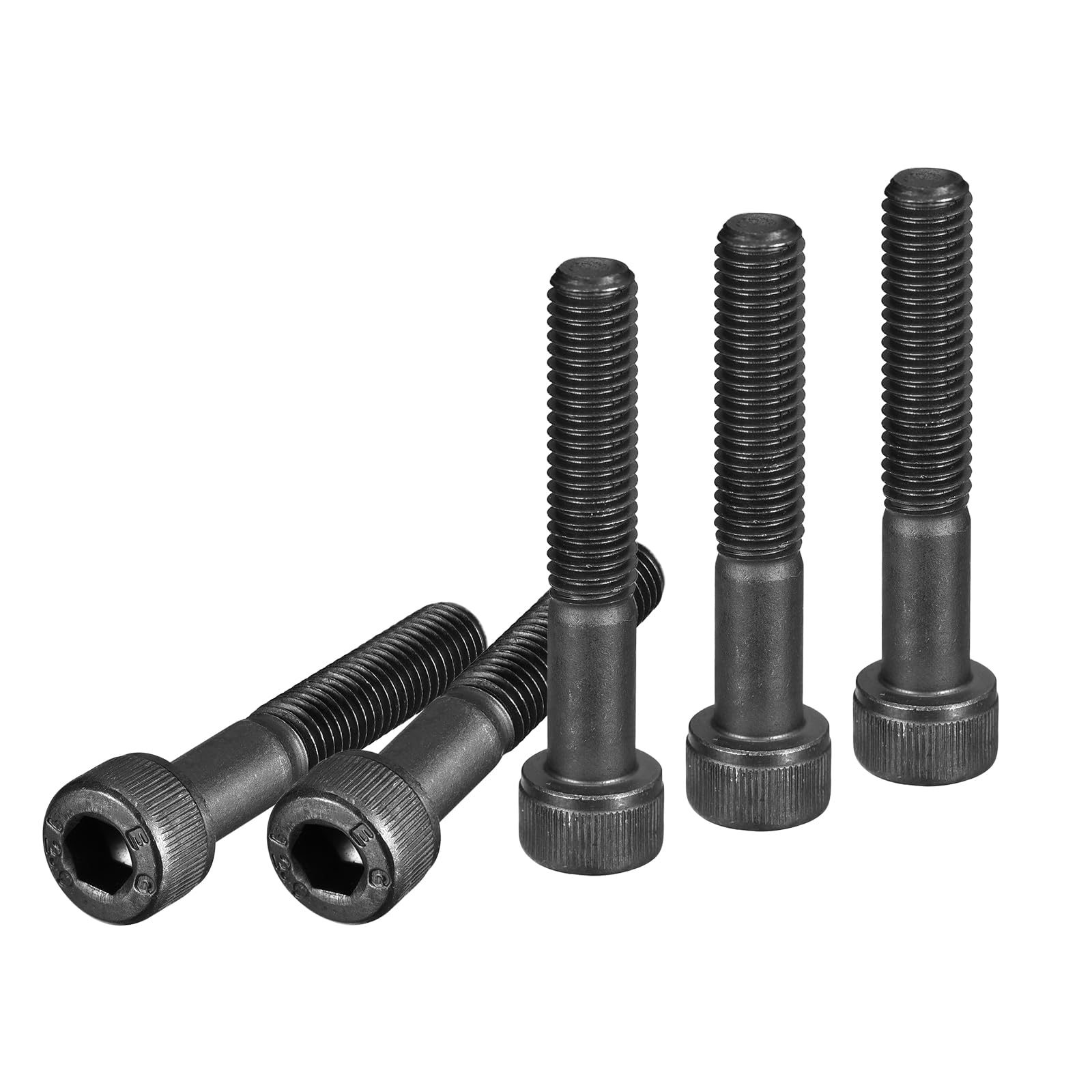 DTGN M8x45mm Socket Head Cap Screws Bolts, 10Pcs 12.9 Grade Alloy Steel, Metric Machine Hex Socket Screw, Hex Drive, Black Oxide Finish, UNC Coarse Thread Partially Threaded โ image 1
