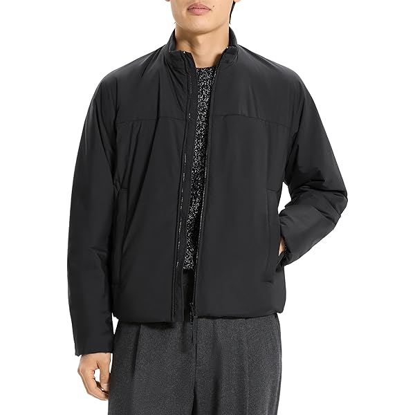 Theory Men's Precision Ponte Overshirt, Black, S at Amazon