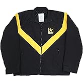 Gear Rack USGI Military Female APFU Jacket Army Black and Gold PT Fitness Windbreaker Genuine Issue