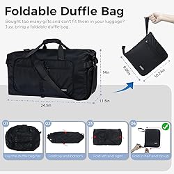 Fmeida 65L Duffle Bag with Shoes