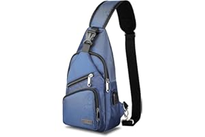 AMJ Sling Bag for Hiking and Outdoor, Crossbody Shoulder Backpack, Travel Chest Bag Daypack for Men & Women