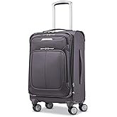 Samsonite Solyte DLX Softside Expandable Luggage with Spinner Wheels, Mineral Grey, Carry-On 20-Inch