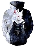 Ahegao Adult Cats Hoodie Jackets Mens Funny 3D