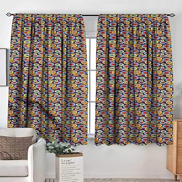 Amazon Com Renteriadecor Colorful Patio Door Curtains Ight