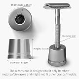 Bambaw Safety Razor Stand - Aluminium Shaving Stand for Double Edge Razors - view 2