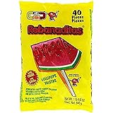 Dulces Vero Vero Rebanadita Paletas Sabor Fresa Con Chile Mexican Hard Candy Chili Pops 40 Pc