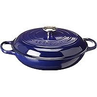 Le Creuset Enameled Cast Iron Signature Braiser, 3.5 qt., Indigo