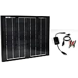 Instapark SP Series Mono-crystalline Photovoltaic PV Solar Panel Charge Controller Included, 30 Watts