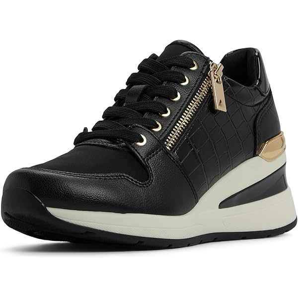 MARCO TOZZI Marco Tozzi Damen Sneaker Schwarz Silber Sneaker, Sportlich