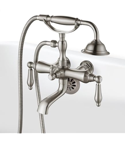 Kingston Brass Kb8242nfl Llave Francesa Para Bañera Y Ducha