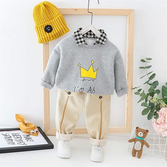 Amazon Co Jp Ankechang 子供 服 フォーマル 上下セット 男の子 2点セット キッズ 70 裏起毛 可愛い かっこいい カジュアル 秋 冬 春 入学式 卒業式 結婚式 防寒 保温性 服 ファッション小物