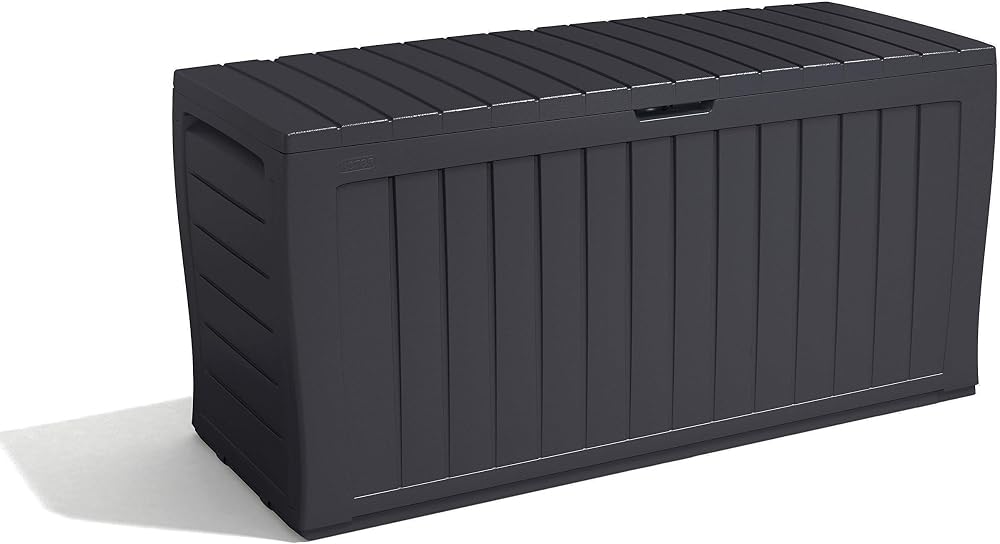 Keter Marvel+ 270L Garden Storage Box Outdoor Fade Free Weather Resistant