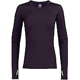 Hot Chillys Women's Micro-Elite Chamois UPF 30 Sun Protection 4-Way Stretch Thermal Long Sleeve Crewneck Base Layer Top