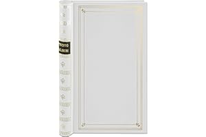 PIONEER PHOTO ALBUMS Spiral Bound Photo Album 300 Bi-Directional Memo Pockets Hold 4x6 Photos, White