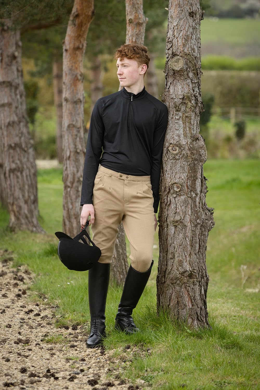 Rhinegold Men's Breeches-38-beige Rhinegold Mens Essential Breeches 38 Beige, Beige, 38W UK