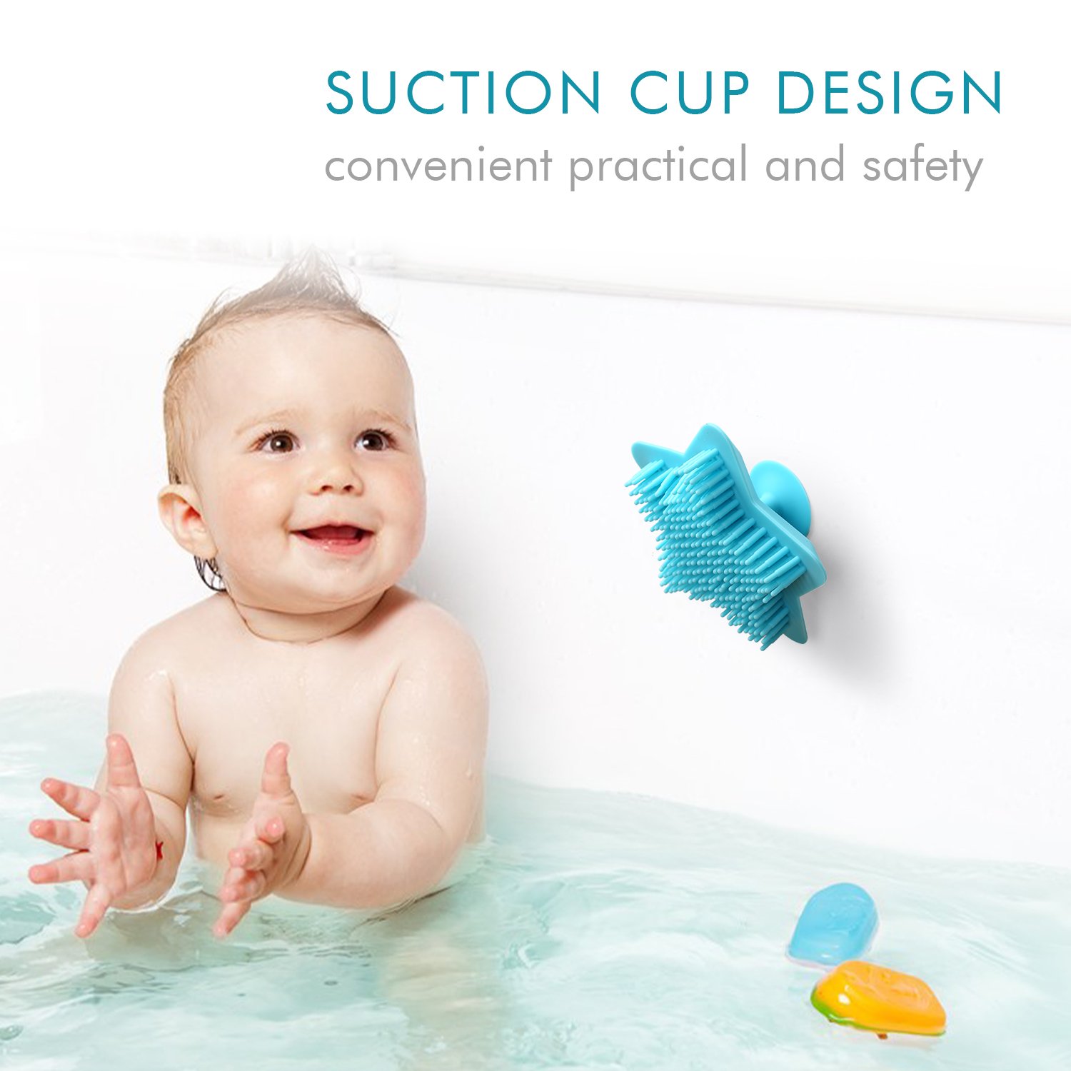 silicone cradle cap brush