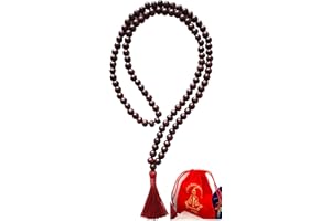AWAKEN YOUR KUNDALINI Rosewood mala beads necklace 108 buddhist prayer beads Red Sandalwood japa mala 10 Styles - Energized - w/ mala Pouch (8mm 108+1 Beads mala)