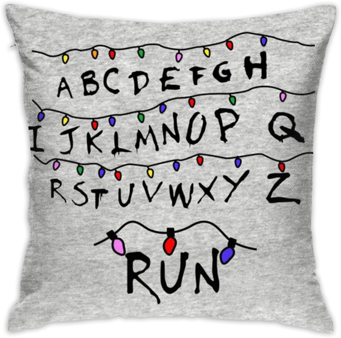 CCGGJPYI Run Stranger Things Decorative Throw Pillow Case Cushion Cover 18" x 18" 45cm x 45cm