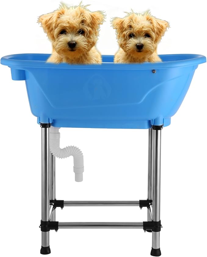 Piscina Pieghevole Per Cani FOLDIPOOL | Diametro 80 Cm Altezza 30 Cm | Antiscivolo, Portatile | Per Bagno E Gioco