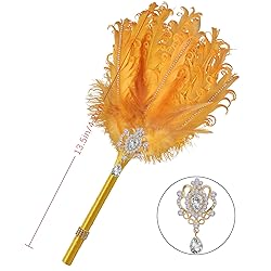CROWN GUIDE Luxury Feather Quill Pen with Shiny