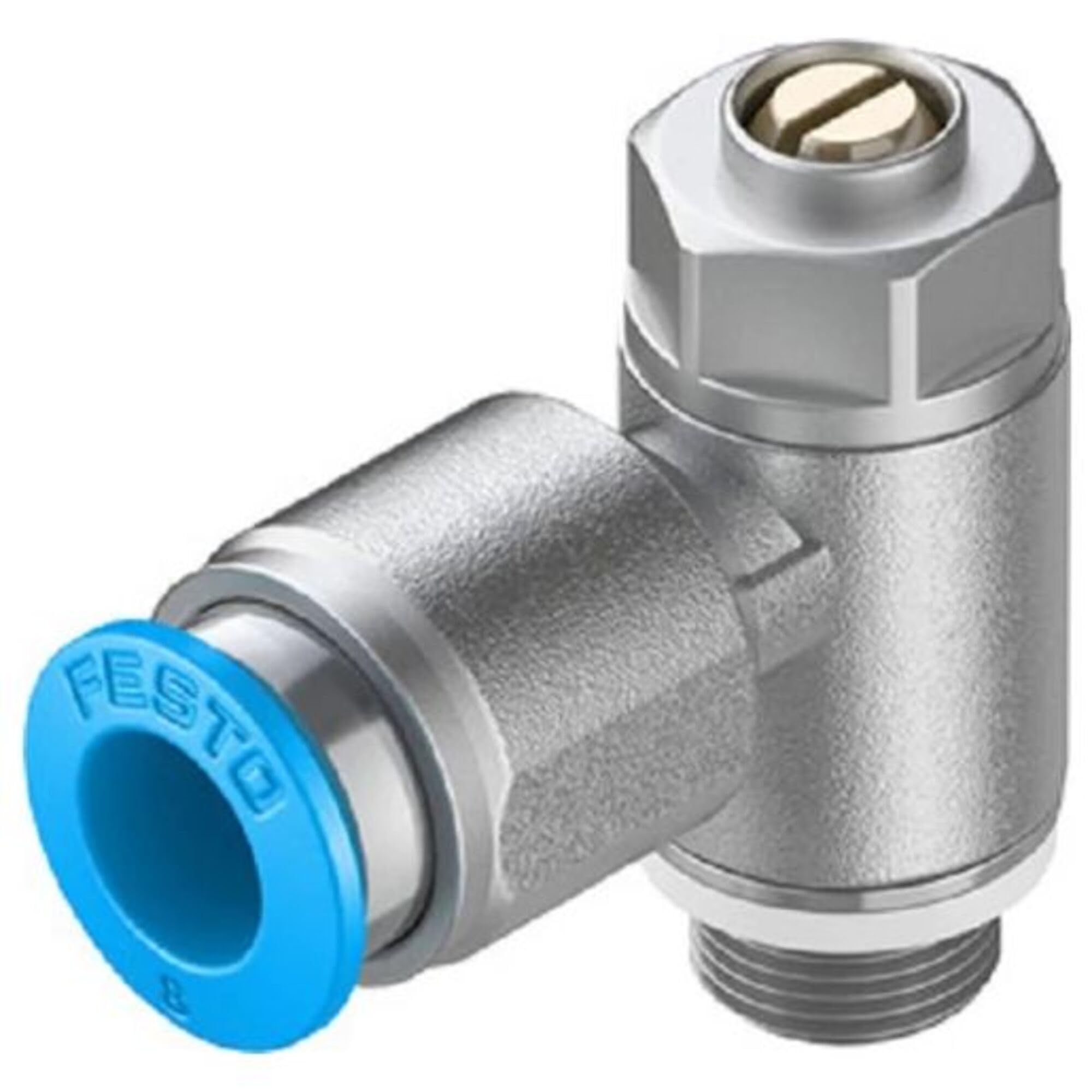 Festo GRLA-1/8-QS-8-D One-Way Flow Control Valve, 215l/min, QS-8 Connection