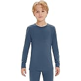 Iguana Unisex Kids 100% Merino Wool Base Layer Top Thermal Underwear Shirt for Girls and Boys