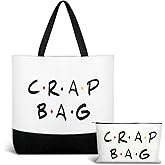 Cunno 2 Pcs Canvas Reusable Grocery Bags - Friends TV Show Gifts & Merch