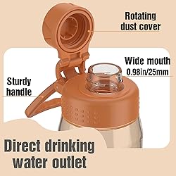 Edmyre Water Bottle 32oz, clear water bottle with
