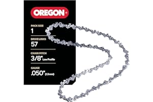 Oregon S57 AdvanceCut Chainsaw Chain for 16-Inch Bar -57 Drive Links – Low-Kickback Chain fits Cub Cadet, Echo, John Deere, S