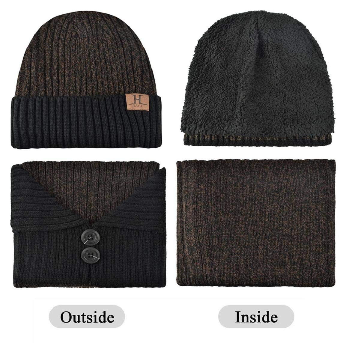 M/&auml;nner und Frauen Winter Schal und Hut-Set Thermische Hut und Stretch Handschuh Warme Hut Schals Handschuhe Yuson Girl Winter Set Herren