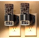 DALUXshop LED Dimmable Night Lights Plug into Wall, 2-Pack Bright Plug in Nightlight, Dusk-to-Dawn, Adjustable Brightness 0-100LM, Auto-On/Off Home Decor for Bedroom, Bathroom, Hallway, Kitchen, 3000K