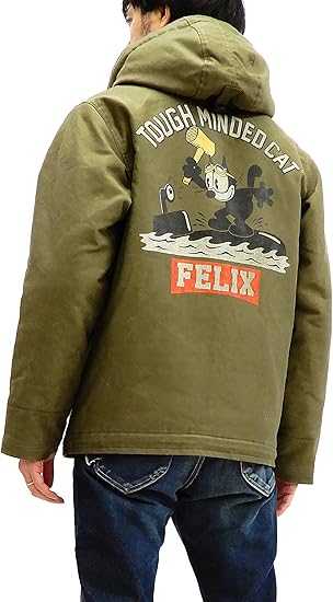 Amazon トイズマッコイ Toys Mccoy Tmj1814 フード付き N 1 デッキジャケット Felix The Cat メンズ パーカーコート コート ジャケット 通販