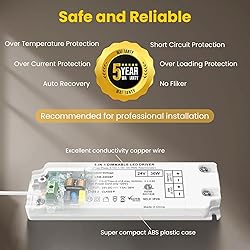 12V 24W dimmable LED Driver, 0.1-100% dimming,Low
