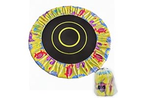 Abiphop Mini Trampoline Cover 36 38 40 Inch Replacement Cute Small Trampoline Spring Cover PU Leather Layer Protect Easy to Install Trampoline Safety Pad for Home Indoor