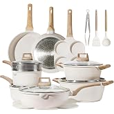 CAROTE 21pcs Pots and Pans Set, Nonstick Cookware Sets, with Egg Pan | Induction Kitchen Cooking Set, Durable, Easy Food Release, Fast &amp; Even Heating, with Frying Pan