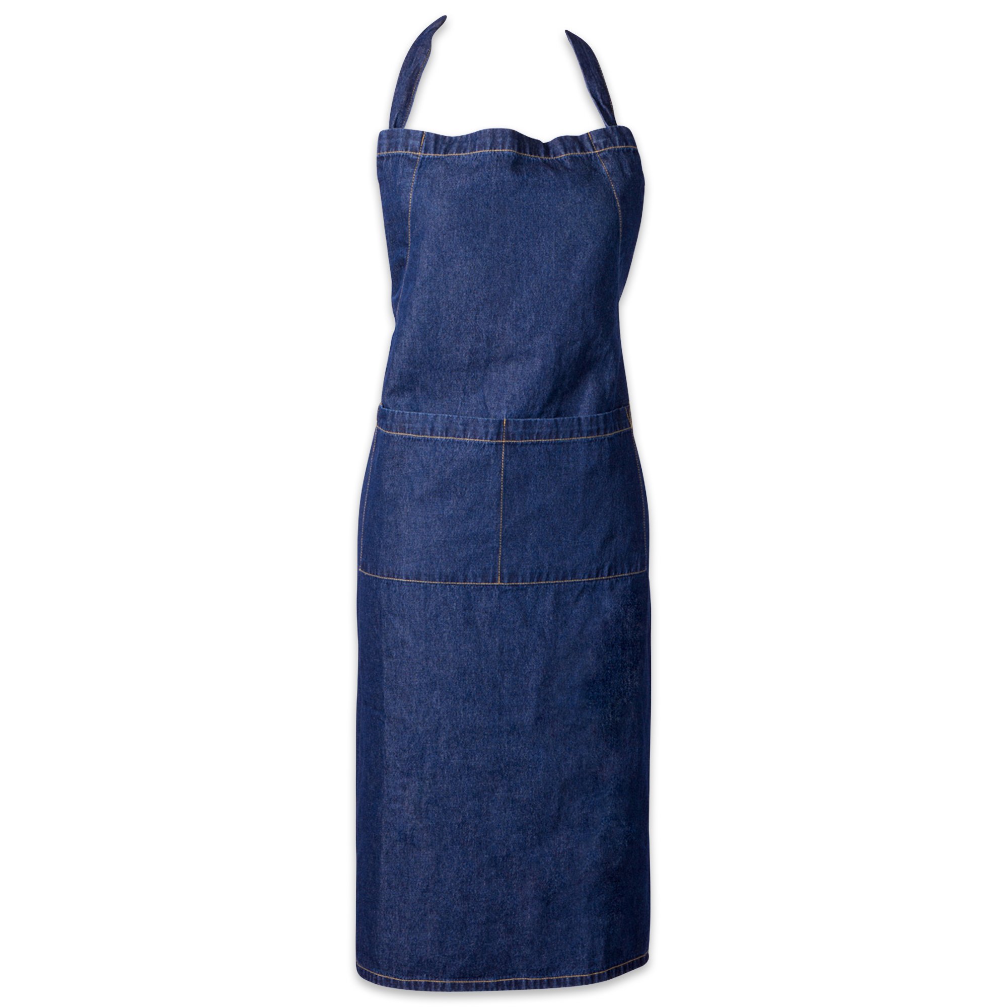 DII 100 Cotton Denim Jean Shop Apron with Pocket, 32x28" with