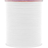 Mandala Crafts 1mm White Elastic Cord for Jewelry Making – 109 Yds Stretchy Cord Round Elastic Strings for Sewing