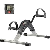 Under Desk Exercise Bike Pedal Exerciser – Mini Stationary Cycle with Adjustable Resistance, Calorie Tracker & Foldable Design – Compact Pedal Machine for Home, Office, or Physical Therapy by Wakeman