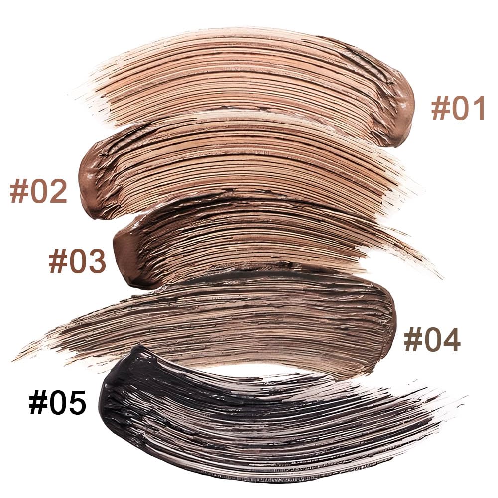 2Pcs Eyebrow Gel Waterproof,Longwear Tinted Eye Brow Mascara,Eyebrow Color Makeup kit,maquillaje gel para cejas a prueba de agua,Long Lasting Eyebrows Vegan cosmetics,04 Dark Brown