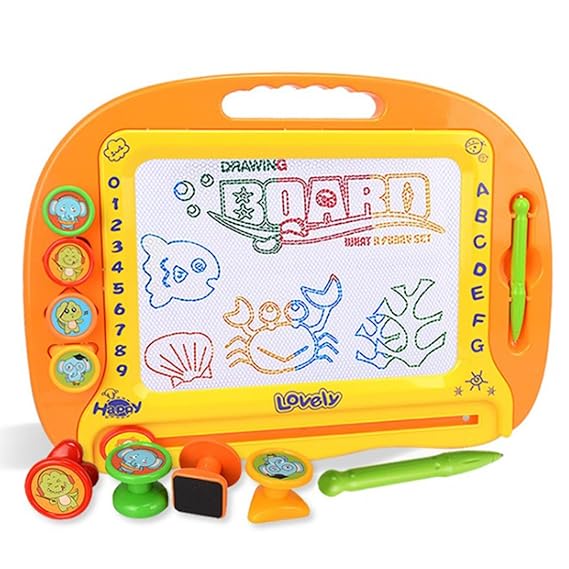 TXXCI Magnetische Zeichenbrett Kinder Spielzeug Spielzeug für Kinder Kleinkind Skill Developmet mit 4 Briefmarken und 1 Stift