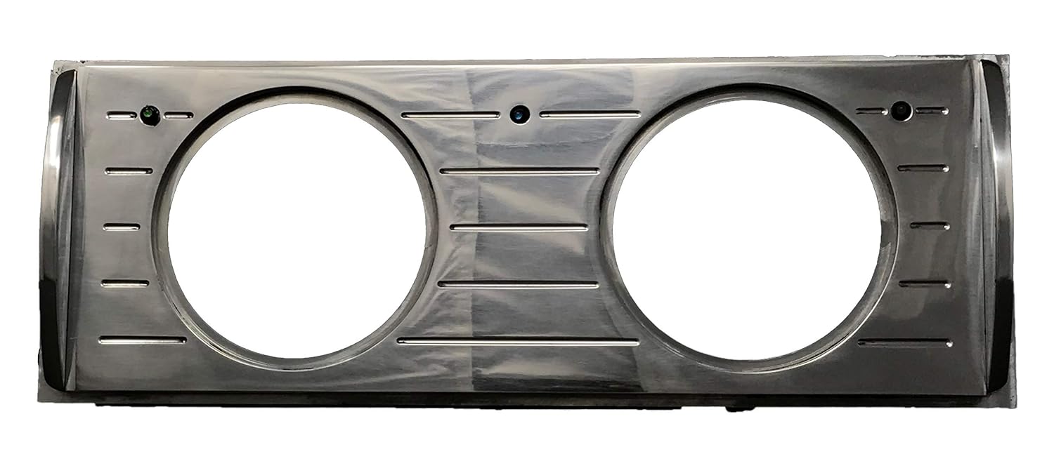 1941 1942 1943 1944 1945 1946 Chevy Truck (2) Gauge Quad Dash Panel Insert - Polished Billet Aluminum