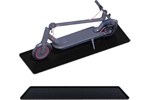 SEIRI Floor Protection Mat for Electric Scooter | 48" x 15" in | Waterproof, Non-Slip, Durable, Easy Clean | Protects Floor from Dirt, Scratches, Moisture | Perfect for Home, Office, Garage (Black)