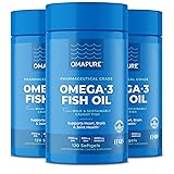 OMAPURE Fish Oil Supplements with Omega 3 Fatty