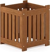 Furinno Tioman Hardwood Outdoor Flowerbox Teak Oil Treated Meranti Wood view 5