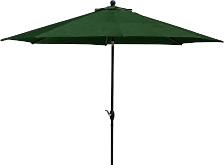 Amazon Com Ace Evert 803512 Umbrella With Auto Tilt And Olifin Fabric 9 Feet Green Garden Outdoor