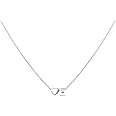 Glimmerst Heart Initial Necklace for Women Stainless Steel Tiny Heart Letter Necklace Personalized Name Necklace