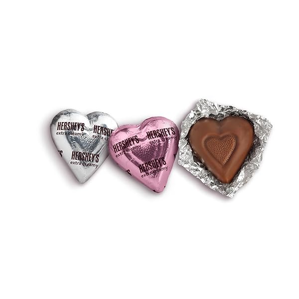 HERSHEY’S MILK CHOCOLATE HEARTS, VALENTINE’S DAY CANDY BAG, 9.2 OZ