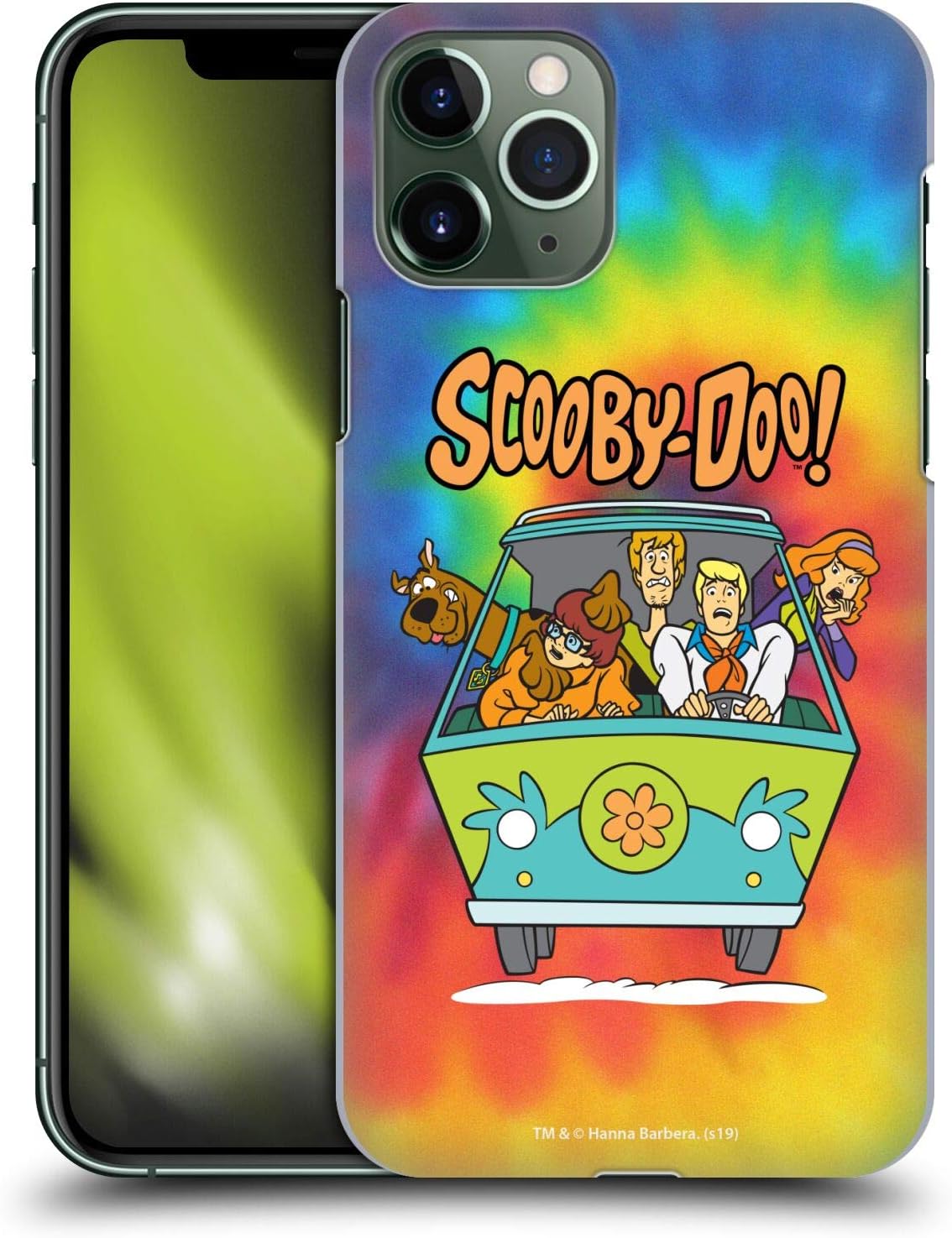 Head Case Designs Officially Licensed Scooby-Doo Tie Dye Mystery Inc. Hard Back Case Compatible with Apple iPhone 11 Pro