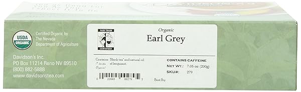 DAVIDSON’S ORGANICS, EARL GREY, 100-COUNT UNWRAPPED TEA BAGS